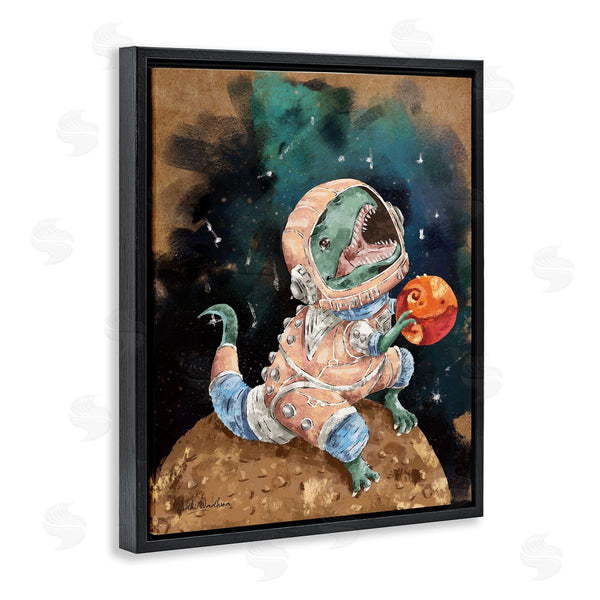 Stupell Industries Nidhi Wadhwa | T-Rex In Outer Space Wall Art