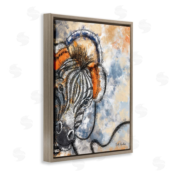 Stupell Industries Nidhi Wadhwa | Zebra With Headphones Wall Art