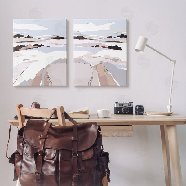 Stupell Industries Nikita Jariwala | Abstract Frosty View Landscape Wall Art