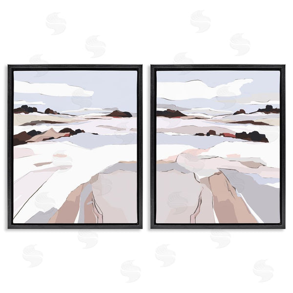 Stupell Industries Nikita Jariwala | Abstract Frosty View Landscape Wall Art