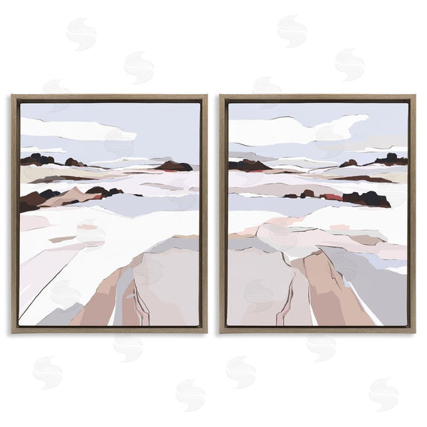 Stupell Industries Nikita Jariwala | Abstract Frosty View Landscape Wall Art