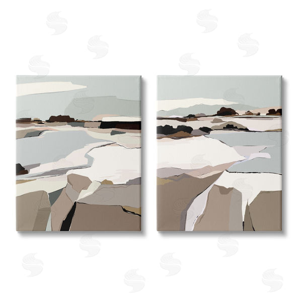 stupell industries Nikita Jariwala | Abstract Swedish Landscape Shapes Wall Art