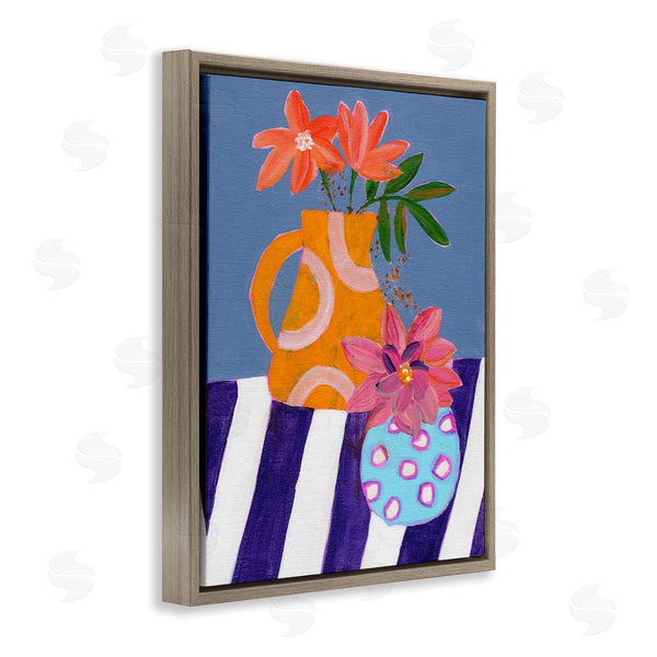 Stupell Industries Nikita Jariwala | Blue Whimsy Farm Vase Wall Art
