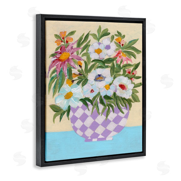 Stupell Industries Nikita Jariwala | Checkered Flower Pot