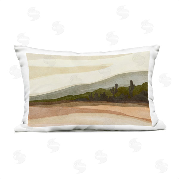 Stupell Industries Nikita Jariwala | Desert View With Distant Cacti Printed Throw Pillow