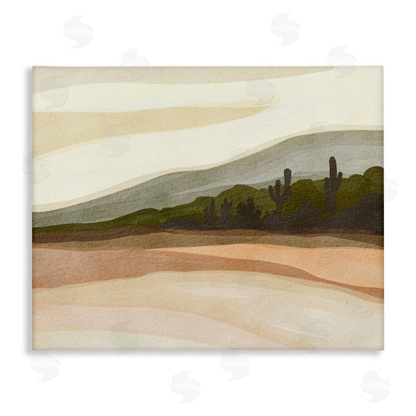 stupell industries Nikita Jariwala | Desert View with Distant Cacti