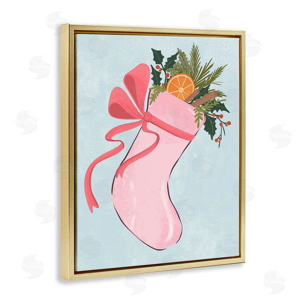 Stupell Industries Nikita Jariwala | Pink Filled Holiday Stocking