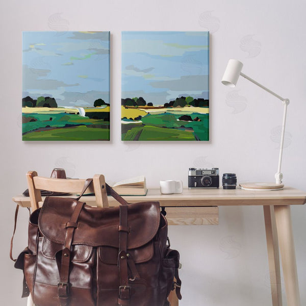 Stupell Industries Nikita Jariwala | Rural Abstract Grassland Landscape Wall Art
