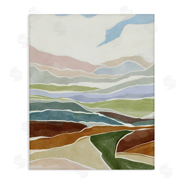 stupell industries Nikita Jariwala | Southwestern Canyon Rugged Stripes