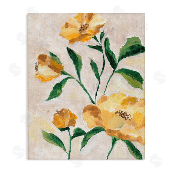 stupell industries Nikita Jariwala | Yellow Camellia Blossoms