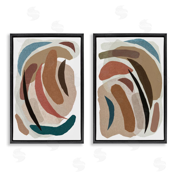 Stupell Industries Nikki Galapon | Earthy Paper Collage Shapes