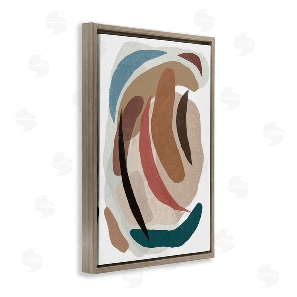 Stupell Industries Nikki Galapon | Paper Collage Earth Tones