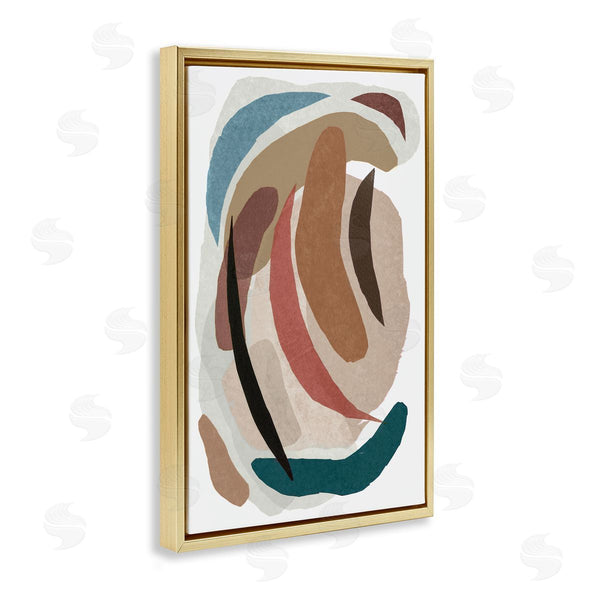 Stupell Industries Nikki Galapon | Paper Collage Earth Tones