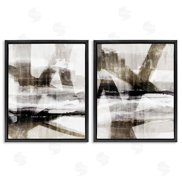 Stupell Industries Nina Blue | Abstract Composition Urban Complex Wall Art