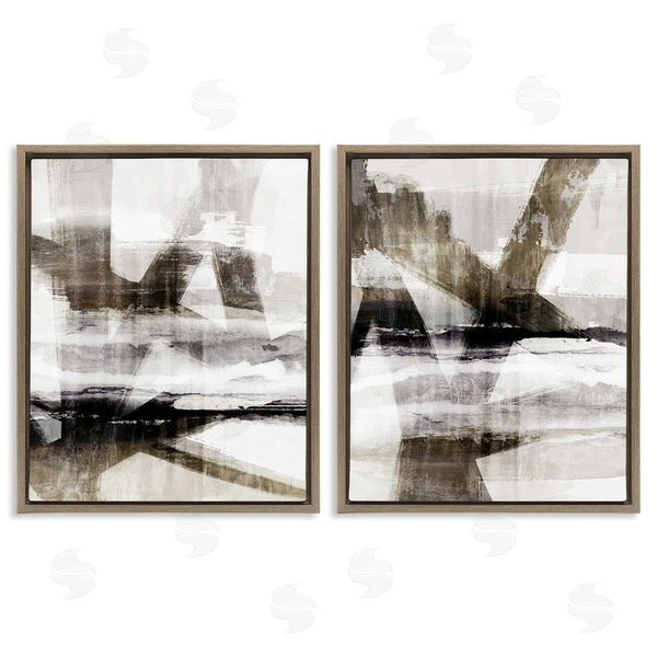 Stupell Industries Nina Blue | Abstract Composition Urban Complex Wall Art