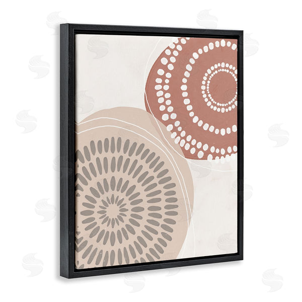 Stupell Industries Nina Blue | Abstract Mandala Illustration Geometric Dotted Mushroom Wall Art