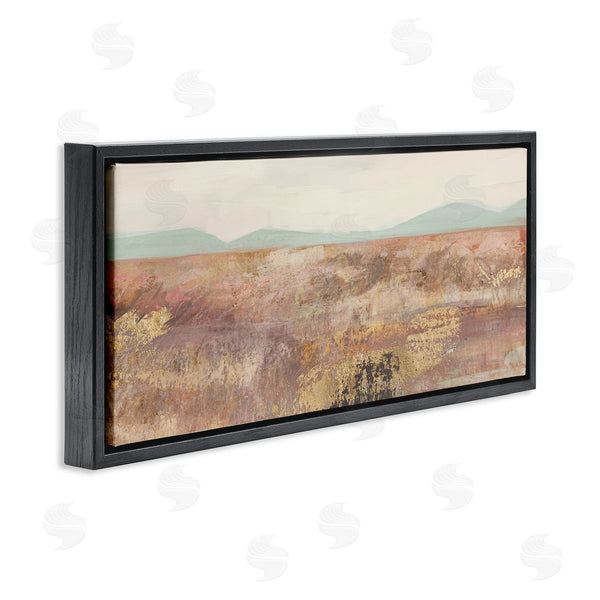 Stupell Industries Nina Blue | Abstract Neutral Prairie Landscape Wall Art