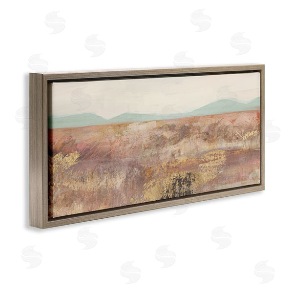Stupell Industries Nina Blue | Abstract Neutral Prairie Landscape Wall Art
