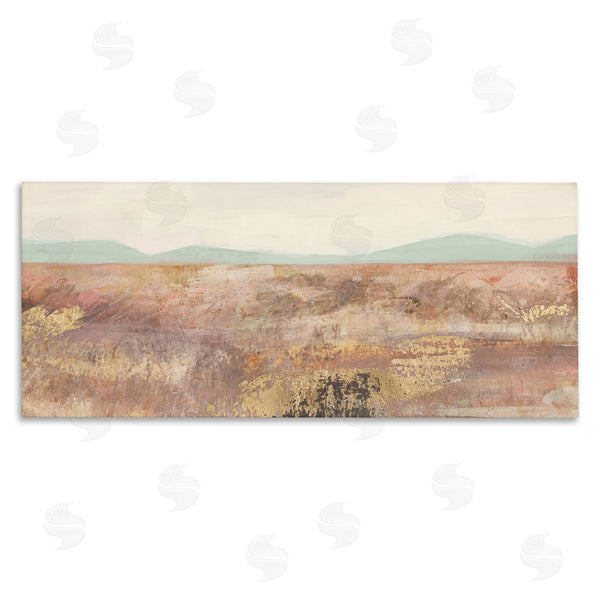 stupell industries Nina Blue | Abstract Neutral Prairie Landscape Wall Art