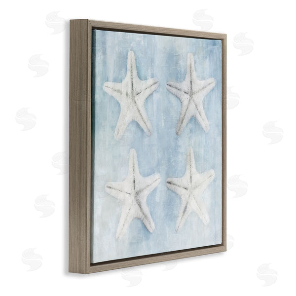 Stupell Industries Nina Blue | Aquatic Starfish Soft Blue Coastal Wall Art