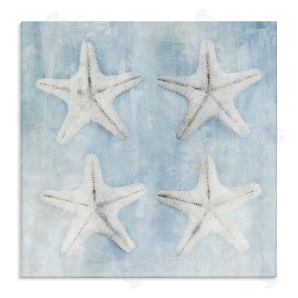 stupell industries Nina Blue | Aquatic Starfish Soft Blue Coastal Wall Art