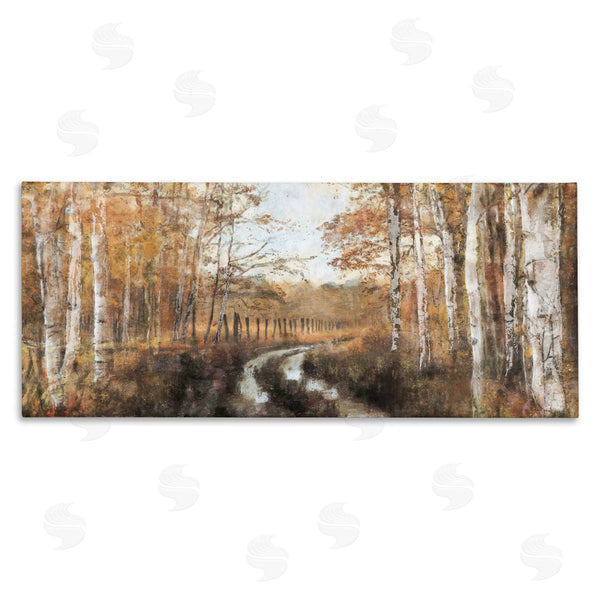 stupell industries Nina Blue | Autumn Birch Tree Grove Scenery Wall Art