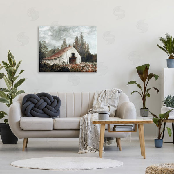 Stupell Industries Nina Blue | Barn In Meadow Landscape Wall Art