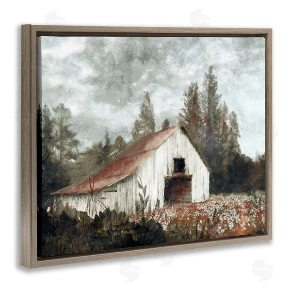 Stupell Industries Nina Blue | Barn In Meadow Landscape Wall Art