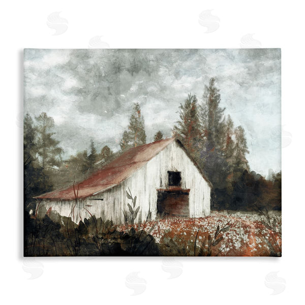 stupell industries Nina Blue | Barn In Meadow Landscape Wall Art