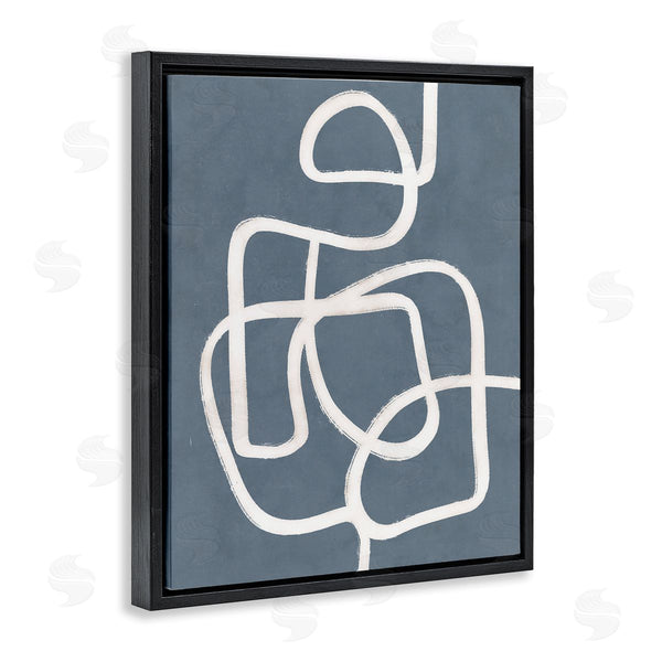 Stupell Industries Nina Blue | Blue Freeflow Line Wall Art