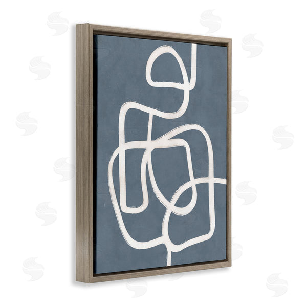 Stupell Industries Nina Blue | Blue Freeflow Line Wall Art