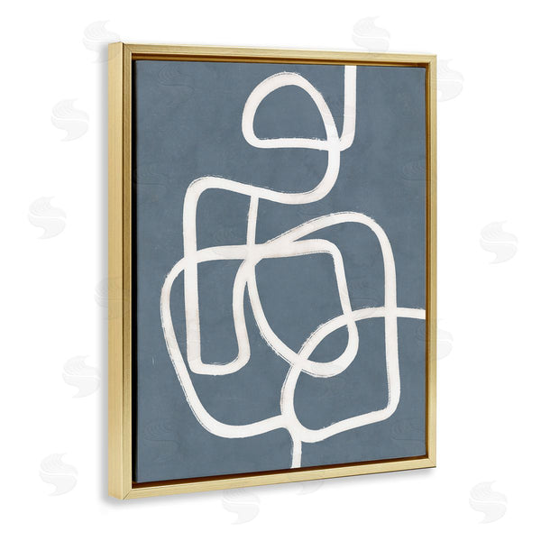 Stupell Industries Nina Blue | Blue Freeflow Line Wall Art