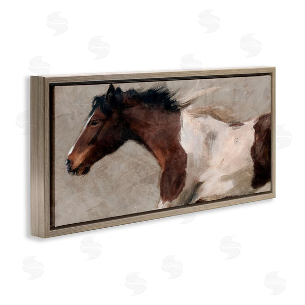 Stupell Industries Nina Blue | Brown And White Horse Wall Art