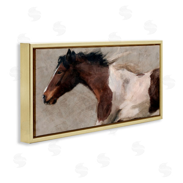 Stupell Industries Nina Blue | Brown And White Horse Wall Art