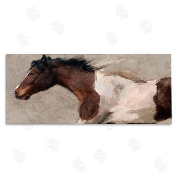 stupell industries Nina Blue | Brown and White Horse Wall Art