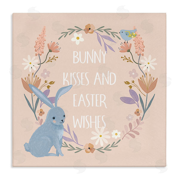 stupell industries Nina Blue | Bunny Kisses Easter Wishes Wall Art
