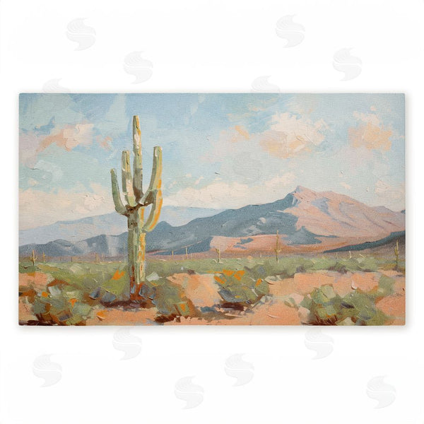 stupell industries Nina Blue | Cactus & Mountain View Non-Woven Door Mat