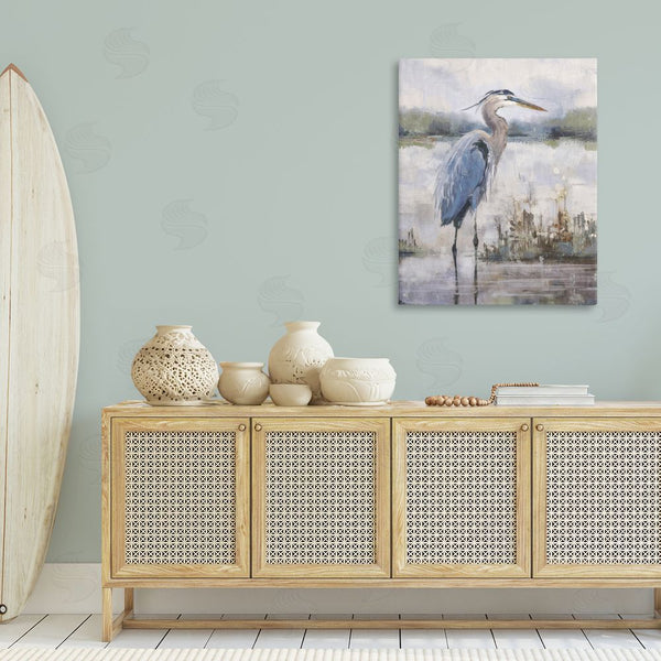 Stupell Industries Nina Blue | Coastal Sea Heron Wall Art