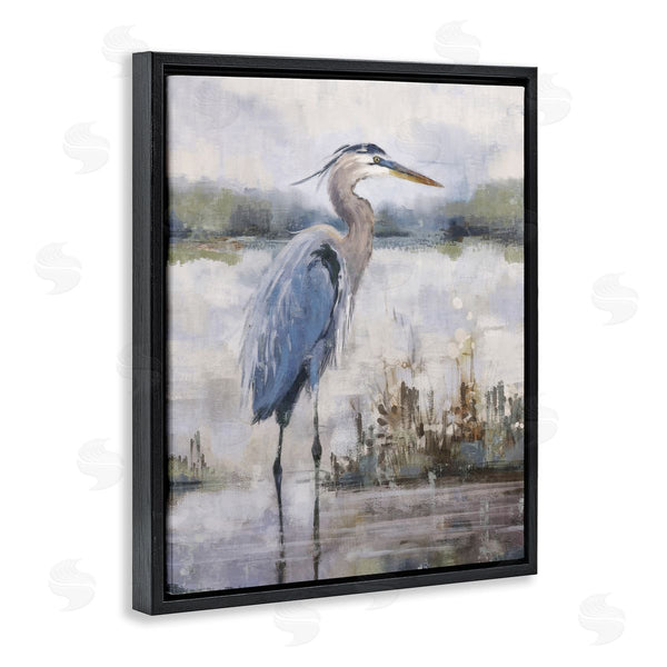 Stupell Industries Nina Blue | Coastal Sea Heron Wall Art