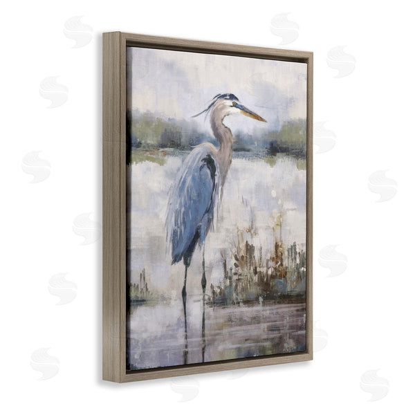 Stupell Industries Nina Blue | Coastal Sea Heron Wall Art