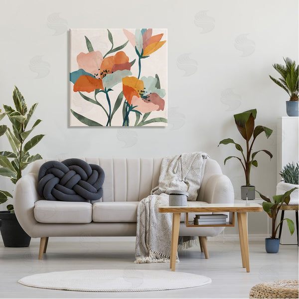 Stupell Industries Nina Blue | Contemporary Flower Petals Wall Art