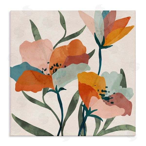 stupell industries Nina Blue | Contemporary Flower Petals Wall Art