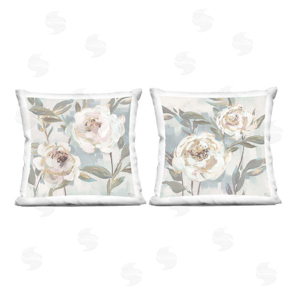 stupell industries Nina Blue | Country Antique Blossoms Printed Throw Pillow Set