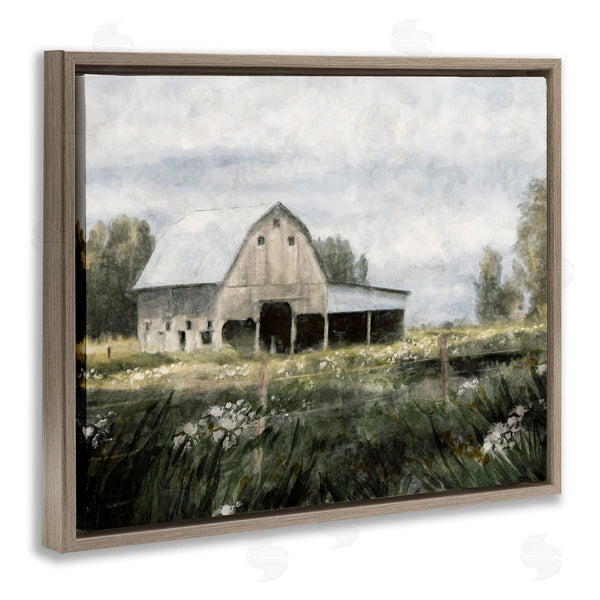 Stupell Industries Nina Blue | Country Farmhouse Barn Meadow Wall Art