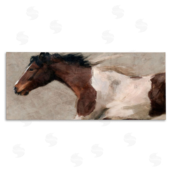 stupell industries Nina Blue | Dashing Brown Horse Wall Art