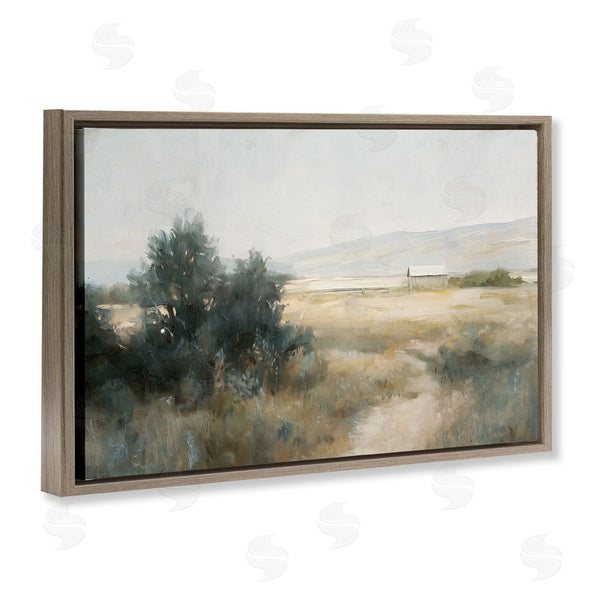 Stupell Industries Nina Blue | Distant Barn Country Expanse