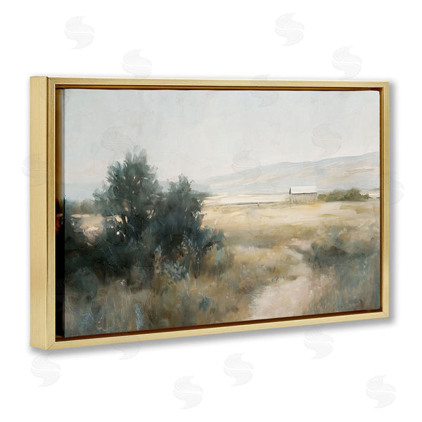 Stupell Industries Nina Blue | Distant Barn Country Expanse