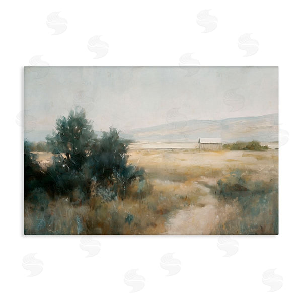 stupell industries Nina Blue | Distant Barn Country Expanse