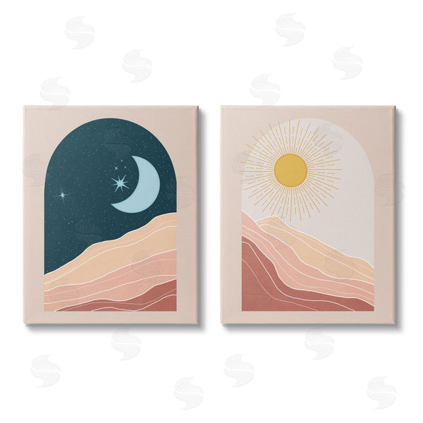stupell industries Nina Blue | Energetic Arid Desert Daily Sky Windows Wall Art