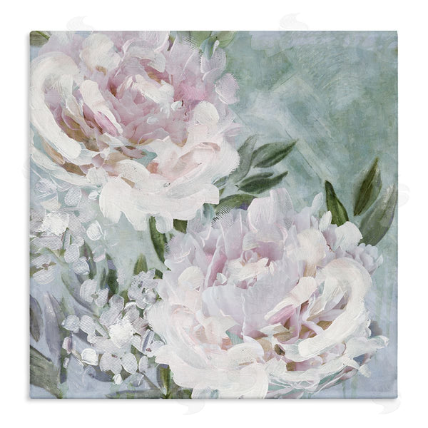 stupell industries Nina Blue | Fluffy Pink Peonies Floral Wall Art